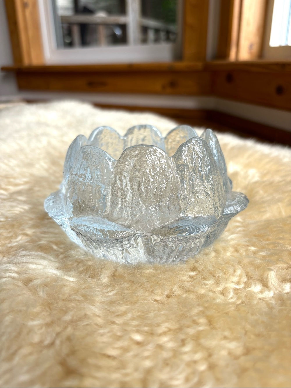 Vintage Kosta Boda Crystal Votive